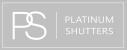 Platinum Shutters logo