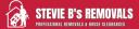 Stevie B's Removals logo