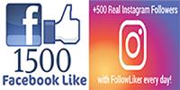Buy Real Instagram Followers and Facebook Likes image 1