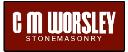 C M WORSLEY STONEMASONRY logo