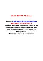 LOAN OFFER FOR ALL image 1
