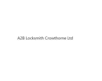A2B Locksmith Crowthorne Ltd image 1