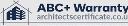 ABC+ Warranty & Architects Certificate logo