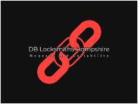 DB Locksmiths Hampshire image 1