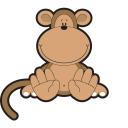 Monkey Feet Illustration logo