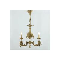 Antique Brass Chandelier image 1