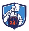 24hrs locksmiths logo