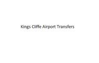 Kings Cliffe Airport Transfer Taxi  image 1