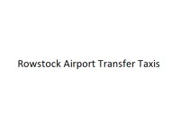 Rowstock Airport Transfer Taxis image 1