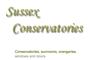 Sussex Conservatories logo
