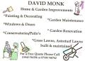 DAVID MONK HOME AND GARDEN IMPROVEMENTS logo