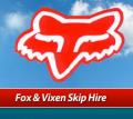 Fox and Vixens Skip Hire logo