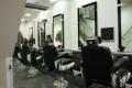 Modern hairdressing for men logo