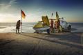 RNLI Lifeguards patrol East Cromer beach in peak season image 2