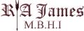 R A James - The Clock Shop logo