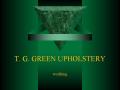 T G GREEN UPHOLSTERY logo