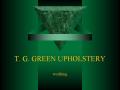 T G GREEN UPHOLSTERY logo