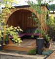 chris nangle furniture | outdoor memorial garden exterior oak wooden designer image 2