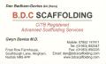 B D C Scaffolding logo