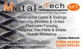 Metal tech Home security and steel fabrication logo