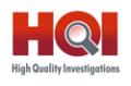 HQI (High Quality Investigations) logo