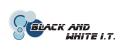Black and White IT logo
