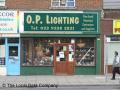 O P Lighting logo