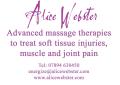 Massage Colchester, Alice Webster, Remedial/Advanced Massage Therapies image 1