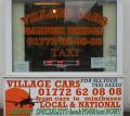 village cars taxi's logo