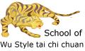 Ride the tiger, school of Wu style taiji logo