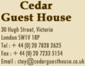 Cedar Guest House London logo