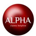 Alpha Claims Helpline logo