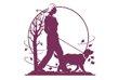 Amber's Dog Walking Care and Exercise logo