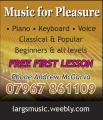 Largs Music for Pleasure logo