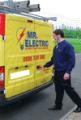 Bedlington Electrician NIC 10 Year Guarantee Mr Electric logo