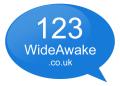123 Wide Awake logo